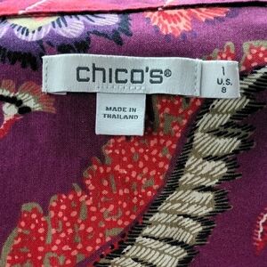 Chico's Multicolor Floral Blouse